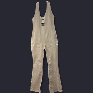 Nasty Gal Women's Cream and White Jumpsuit